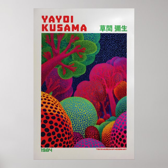Yayoi Kusama Affisch - Yayoi Kusama Inspirerad (Framsidan)