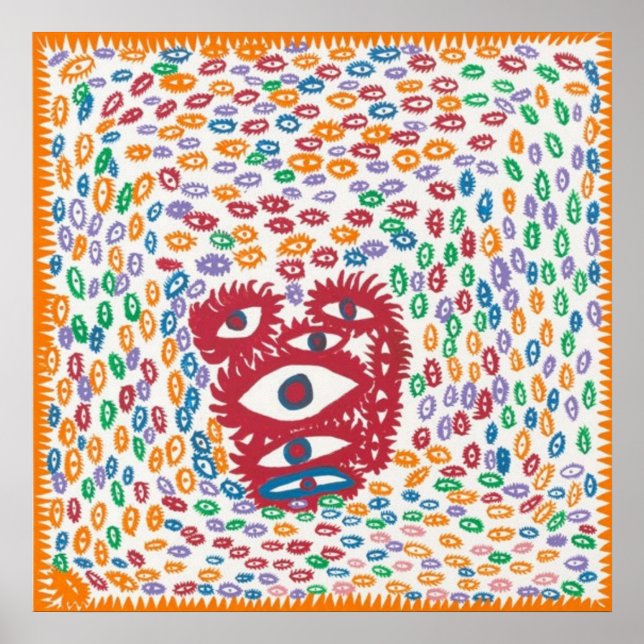 Yayoi Kusama Art 4 Poster (Framsidan)