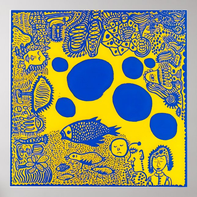 Yayoi Kusama art Poster (Framsidan)