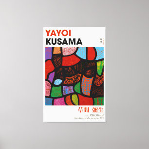 Yayoi Kusama Exhibition Poster, Ensam inköpt i A  Canvastryck
