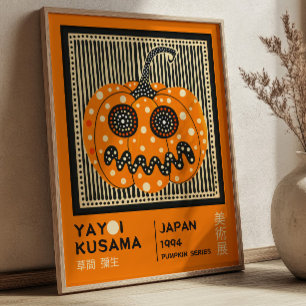 Yayoi Kusama Halloween Pumpa-utställning Poster