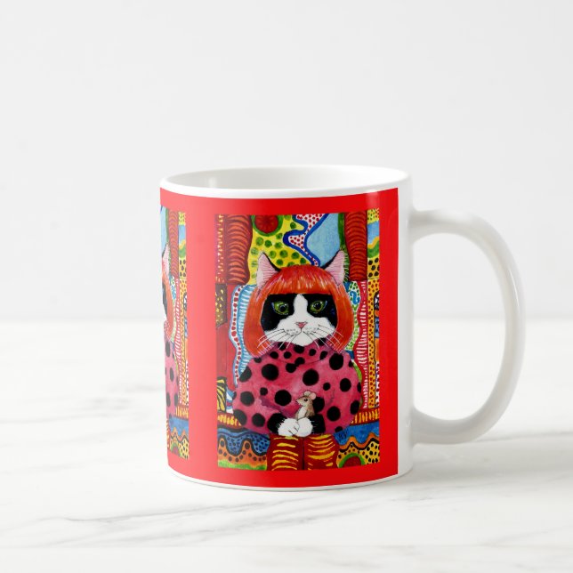 Yayoi Kusama hyllade som Cute Cat mus mugg (Höger)