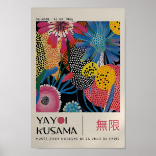 Yayoi Kusama Inspired Abstrakt Art Skriv ut Poster