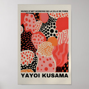 Yayoi Kusama Inspired Abstrakt Art Skriv ut Poster