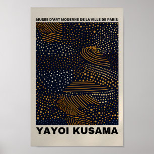 Yayoi Kusama Inspired Abstrakt Art Skriv ut Poster