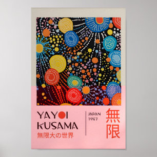Yayoi Kusama Inspired Abstrakt Art Skriv ut Poster