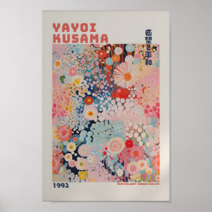 Yayoi Kusama Inspired Abstrakt Art Skriv ut Poster