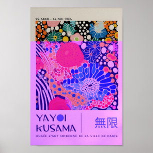 Yayoi Kusama Inspired Abstrakt Art Skriv ut Poster