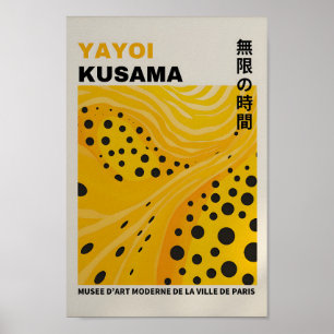 Yayoi Kusama Inspired Abstrakt Art Skriv ut Poster