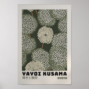 Yayoi Kusama Inspired Abstrakt Art Skriv ut Poster