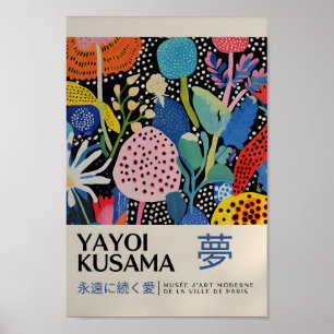 Yayoi Kusama Inspired Abstrakt Art Skriv ut Poster