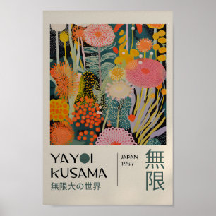 Yayoi Kusama Inspired Abstrakt Art Skriv ut Poster