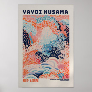 Yayoi Kusama Inspired Abstrakt Art Skriv ut Poster