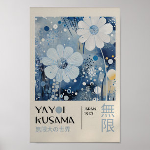 Yayoi Kusama Inspired Abstrakt Art Skriv ut Poster