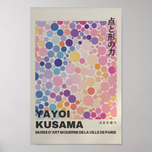 Yayoi Kusama Inspired Abstrakt Art Skriv ut Poster
