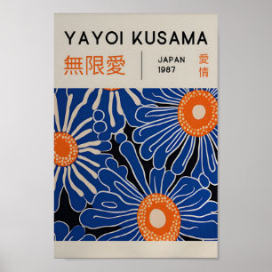Yayoi Kusama Inspired Abstrakt Art Skriv ut Poster