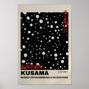 Yayoi Kusama Inspired Abstrakt Art Skriv ut Poster