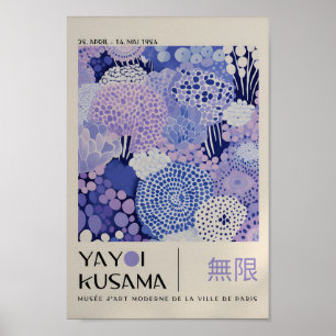 Yayoi Kusama Inspired Abstrakt Art Skriv ut Poster
