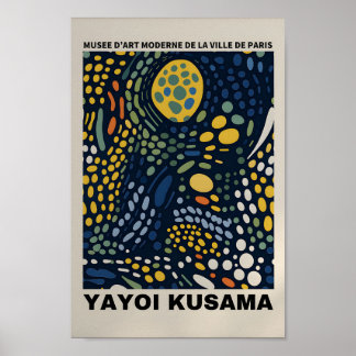 Yayoi Kusama Inspired Abstrakt Art Skriv ut Poster