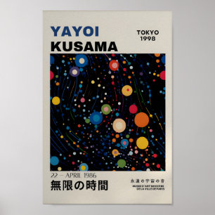 Yayoi Kusama Inspired Abstrakt Art Skriv ut Poster