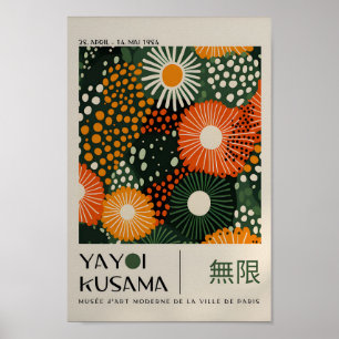 Yayoi Kusama Inspired Abstrakt Art Skriv ut Poster