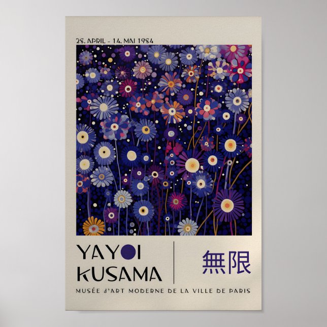 Yayoi Kusama Inspired Abstrakt Art Skriv ut Poster (Framsidan)