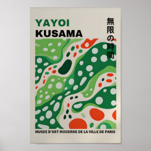 Yayoi Kusama Inspired Abstrakt Art Skriv ut Poster