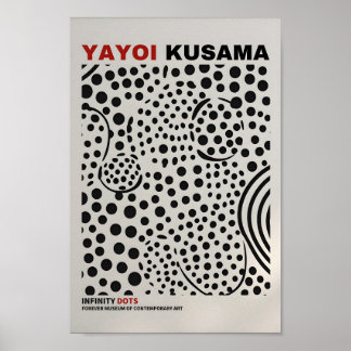 Yayoi Kusama Inspired Abstrakt Art Skriv ut Poster