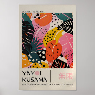 Yayoi Kusama Inspired Abstrakt Art Skriv ut Poster
