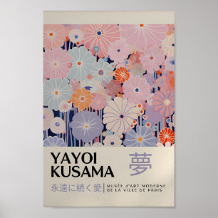 Yayoi Kusama Inspired Abstrakt Art Skriv ut Poster
