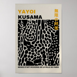 Yayoi Kusama Inspired Abstrakt Art Skriv ut Poster