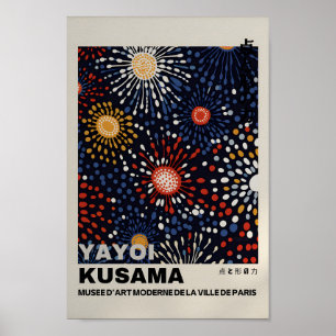 Yayoi Kusama Inspired Abstrakt Art Skriv ut Poster