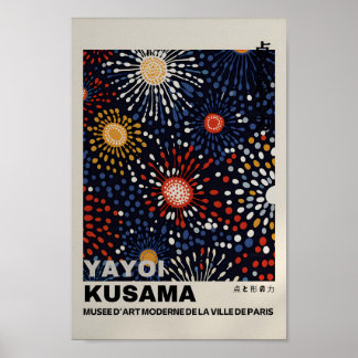 Yayoi Kusama Inspired Abstrakt Art Skriv ut Poster