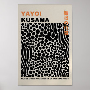 Yayoi Kusama Inspired Abstrakt Art Skriv ut Poster