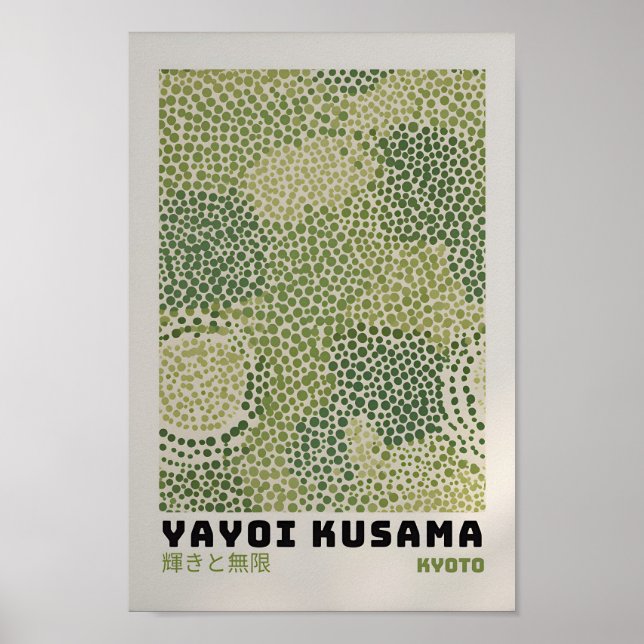Yayoi Kusama Inspired Abstrakt Art Skriv ut Poster (Framsidan)