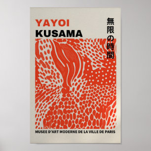 Yayoi Kusama Inspired Abstrakt Art Skriv ut Poster