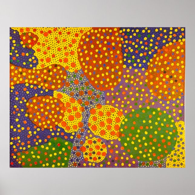 Yayoi Kusama konststil Poster (Framsidan)