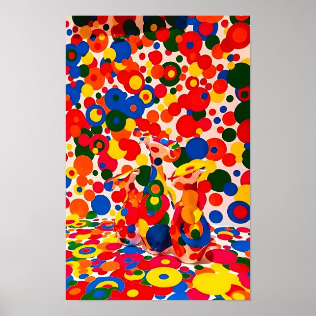Yayoi Kusama-målning Poster (Framsidan)