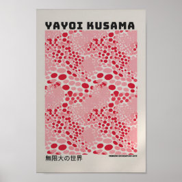 Yayoi Kusama Poster - Abstrakt Yayoi Kusama Skriv 
