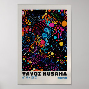 Yayoi Kusama Poster - Abstrakt Yayoi Kusama Skriv