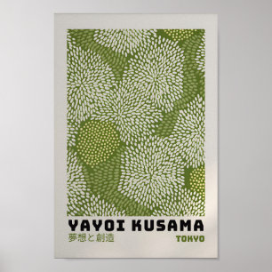 Yayoi Kusama Poster - Abstrakt Yayoi Kusama Skriv