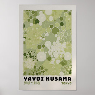 Yayoi Kusama Poster - Abstrakt Yayoi Kusama Skriv