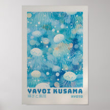 Yayoi Kusama Poster - Abstrakt Yayoi Kusama Skriv