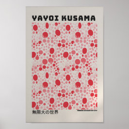 Yayoi Kusama Poster - Abstrakt Yayoi Kusama Skriv 
