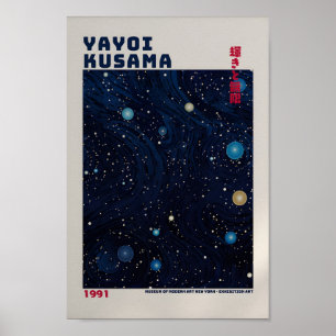 Yayoi Kusama Poster - Abstrakt Yayoi Kusama Skriv