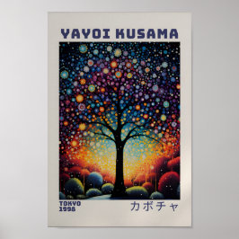 Yayoi Kusama Poster - Abstrakt Yayoi Kusama Skriv 