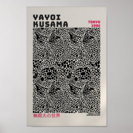 Yayoi Kusama Poster - Abstrakt Yayoi Kusama Skriv 