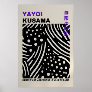 Yayoi Kusama Print - Abstrakt Yayoi Kusama Affisch