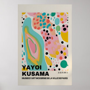 Yayoi Kusama Print - Abstrakt Yayoi Kusama Affisch