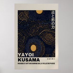 Yayoi Kusama Print - Abstrakt Yayoi Kusama Affisch